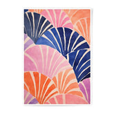 Abstract Fan Photographic Print, Colorful Wall Art, Modern Decor, Pink Orange Blue Art, Home Decor Print, Stylish Wall Decor - Tawshia